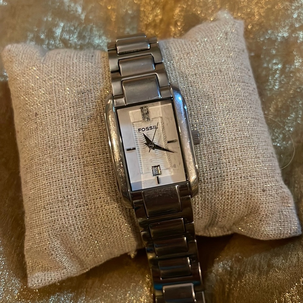 Fossil watch, silver